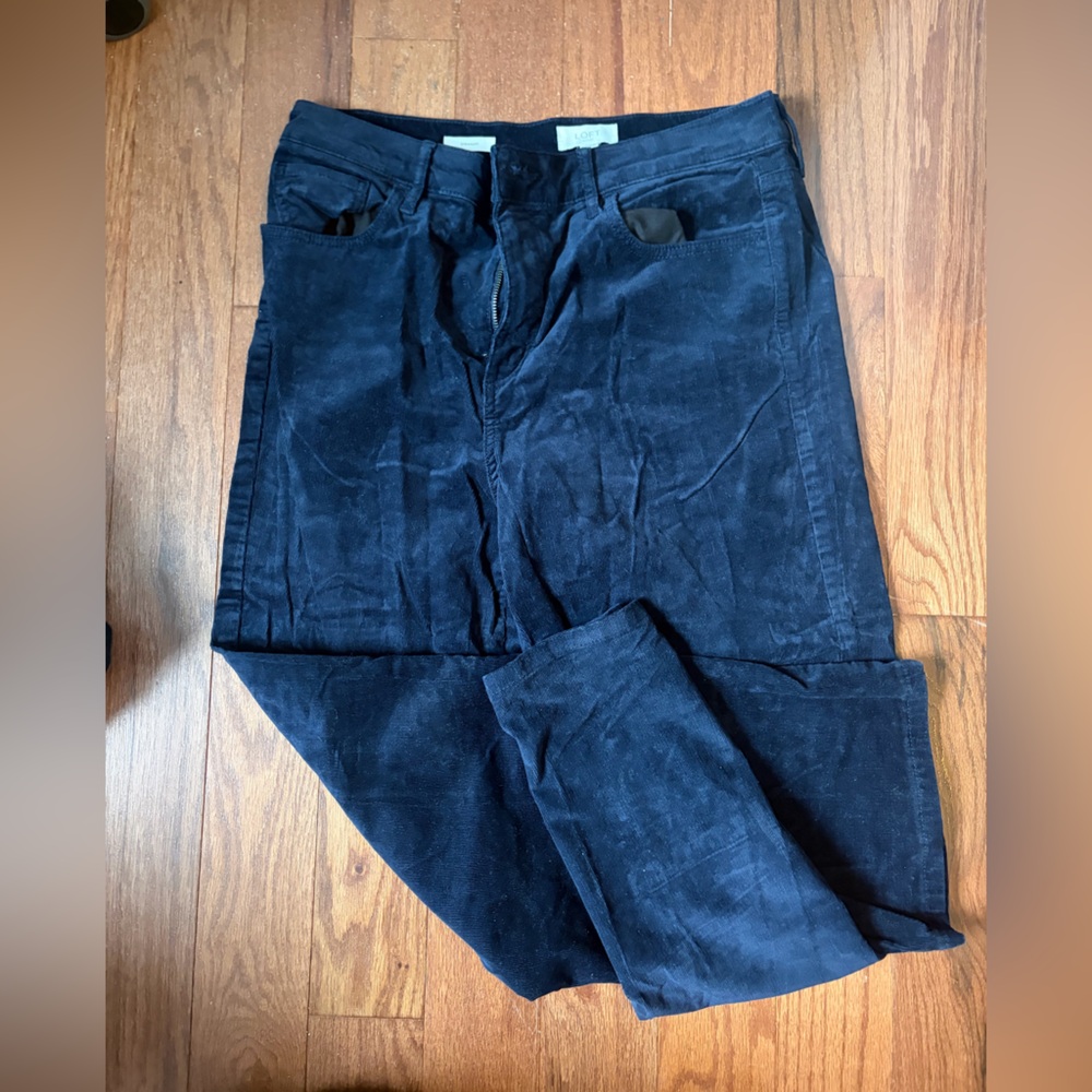 LOFT Outlet Women’s Deep Blue Corduroy Pants